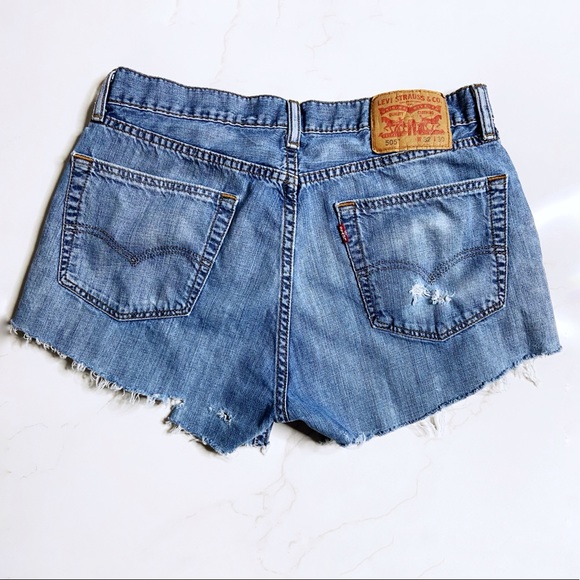 Levi's Pants - LEVI’S Vintage Blue Slouch 505 Cut Off Shorts